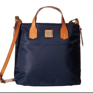 Dooney & Bourke Windham Navy Nylon Cleo Crossbody Bag